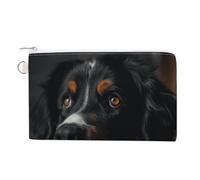 Canvas Zipper Coin Bags, Portable Change Pouch for Woman, Multi-Purpose Makeup Bags for Travel Toiletry Bag, Lightweight A Bernese Dog Wallet for Christmas Gift