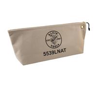 Canvas Zipper Pouch, 40.6 cm Tool Bag Storage Organizer, Natural Klein Tools 5539LNAT
