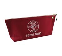Canvas Zipper Pouch, 40.6 cm Tool Bag Storage Organizer, Red Klein Tools 5539LRED