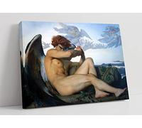CanvasArtShop- ALEXANDRE CABANEL, FALLEN ANGEL- CANVAS WALL ART PICTURE PRINT (12x8)