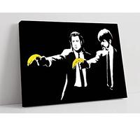 CanvasArtShop- BANKSY PULP FICTION- CANVAS WALL ART PICTURE PRINT (12x8)