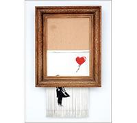 CanvasArtShop- BANKSY SHREDDED BALLOON GIRL- PREMIUM WALL ART FRAMED PICTURE PRINTS - 3 COLOURS - 4 SIZES (UNFRAMED, A4)