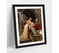 CanvasArtShop -EDMUND LEIGHTON, GOD SPEED- PREMIUM WALL ART FRAMED PICTURE PRINTS - 3 COLOURS - 4 SIZES (BLACK, A1)