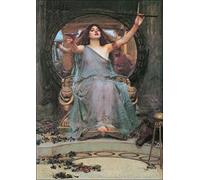 CanvasArtShop- JOHN WILLIAM WATERHOUSE, CIRCE OFFERING THE CUP TO ODYSSEUS- PREMIUM WALL ART FRAMED PICTURE PRINTS - 3 COLOURS - 4 SIZES (UNFRAMED, A3)