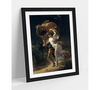 CanvasArtShop -PIERRE AUGUSTE COT, THE STORM- PREMIUM WALL ART FRAMED PICTURE PRINTS - 3 COLOURS - 4 SIZES (A3, BLACK)