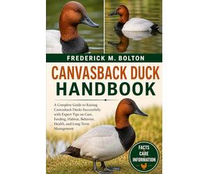 CANVASBACK DUCK HANDBOOK: A Complete Guide to Raising Canvasback Ducks Successfully with Expert Tips on Care, Feeding, Habitat, Behavior, Health, and Long-Term Management