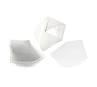 CanvasBay Pack of 20 - Picture Photo Mounts, Backs and Clear Bags 7" x 9" to fit A6 Textured Iced White Mount Sets (Off White)