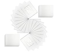 Canvasbay Picture Mounts for Frames with Backs and Clear Resealable Bags - 1.4mm Mount Card for Picture Framing (Plain White, 10"x8" to Fit 8"x6")