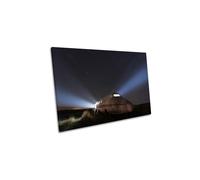 CanvasGeeks Abandoned Plane Wreck Stars Canvas Wall Art Picture Print | Size: W30" x H20" x D20mm CanvasGeeks Multicolor W30" x H20" x D20mm