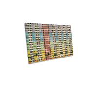 CanvasGeeks Equalizer Hong Kong Architecture City Canvas Wall Art Picture Print | Size: W36" x H24" x D40mm CanvasGeeks Multicolor W36" x H24" x D40mm