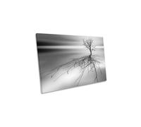 CanvasGeeks Even the Dead Cast Shadows Canvas Wall Art Picture Print in Grey | Size: W36" x H24" x D40mm CanvasGeeks Grey W36" x H24" x D40mm