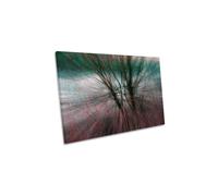 CanvasGeeks Natures Blast Red Floral Tree Abstract Canvas Wall Art Picture Print | Size: W18" x H12" x D20mm CanvasGeeks Red W18" x H12" x D20mm