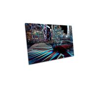 CanvasGeeks Shibuya Crossing Tokyo Japan City Modern Canvas Wall Art Picture Print | Size: W24" x H16" x D20mm CanvasGeeks Multicolor W24" x H16" x D20mm