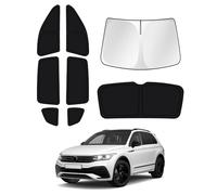 Canvcle Sunshades for 2018-2023 Volkswagen VW Tiguan Accessories Windshield Sunshade Side Rear Windows Sun Visor Privacy Protection Keep Vehicle Cool Black 6PCS