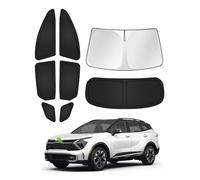 Canvcle Sunshades for 2023-2025 2026 Kia Sportage Accessories Windshield Sun Shade Side Rear Window Shade Cover Sun Visor Shield Privacy Protection for Camping Keep Vehicle Cool Black 8PCS