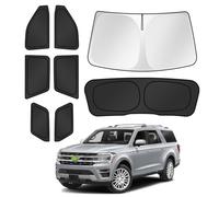 Canvcle Sunshades for 2025 2026 Ford Expedition Accessories Windshield Sun Shade Side Rear Window Shade Cover Sun Visor Shield Privacy Protection for Camping Keep Vehicle Cool Black 8PCS