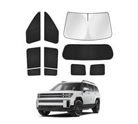 Canvcle Sunshades for Hyundai Santa Fe 2024 2025 2026 Accessories Windshield Sun Shade Side Rear Window Shade Cover Sun Visor Shield Privacy Protection Keep Vehicle Cool Black 10PCS