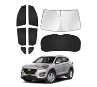 Canvcle Sunshades for Hyundai Tucson 2016-2021 Accessories Windshield Sun Shade Side Rear Window Shade Cover Sun Visor Shield Privacy Protection Keep Vehicle Cool Black 8PCS