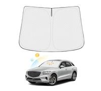 Canvcle Windshield Sun Shade for 2022-2024 Genesis GV70 Accessories Thicken 6-Layer Front Window Sunshade Cover Sun Visor Protector Foldable Block UV Rays Keep Vehicle Cool