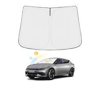 Canvcle Windshield Sun Shade for 2022-2025 2026 Kia EV6 Accessories Thicken 6-Layer Front Window Sunshade Cover Sun Visor Protector Foldable Block UV Rays Keep Vehicle Cool