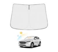 Canvcle Windshield Sun Shade for Mazda CX-5 2017-2024 CX5 Accessories Thicken 6-Layer Front Window Sunshade Cover Sun Visor Protector Foldable Block UV Rays Keep Vehicle Cool