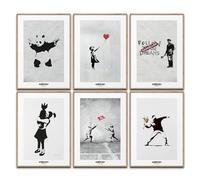 canvea Banksy Poster Set Art Wall Decoration Modern Pictures Bedroom Decoration Living Room Decoration Home Office Art Pictures Paintings