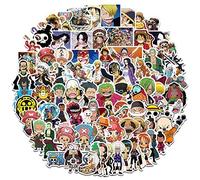 Canverlens One Piece Anime Stickers Pack 100 PCS | Multicolor, Cartoon Style, Vinyl Material, Waterproof, Stickers for Car, Laptop, Water Bottles, Bikes, Bicycles, Travel Case, Motorcycle, Snowboard