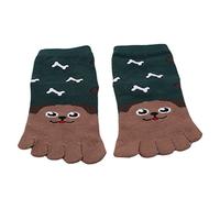 CanVivi Children's Toe Socks Cotton Animal Finger Socks Women and Men Baby,3-7 Year Old Brown Puppy,1