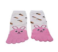 CanVivi Children's Toe Socks Cotton Animal Finger Socks Women and Men Baby,7-12 Year Old Pink Rabbit,2