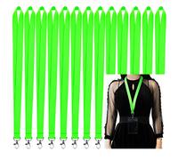 CANWELUX 100Pack Bright Neon Green Lanyard (NO Holder) Cruise Fluorescent Lanyard for ID Badges Holder and Keys