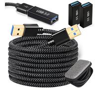 CANWUPON USB 3.0 A to A Male Cable 6.6FT - USB-a 5Gbps Data Transmission Cord, Copper Core, Double Sided Gold-Plated Connector, Nylon Shielding Layer, Plug and Play - Universal Compatibility