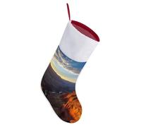 Canyon at Sunset Christmas Stockings Large 16.5" Xmas Stockings with Plush Cuff Personalized Hanging Stocking for Tree Fireplace Mantel Wall Festive Holiday Party Decorations