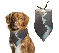 Canyon at Sunset Dog Bandanas for Feeding Grooming, Triangle Pet Bibs Washable Pets Scarf for Cats & Dogs
