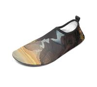 Canyon at Sunset Water Shoes for Men Women, Lightweight Stretch Swim Shoes with Anti-Slip Rubber Sole, Quick-Dry Aqua Socks for Pool, Beach, Surfing, Style, 14 Women/14 Men