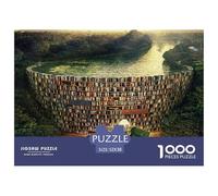 Canyon Book Wall Jigsaw Puzzle 1000 Piece Puzzle Game Paper for Adults Natural Landscape Relaxation Gift 52x38cm/1000pcs