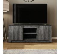 GFW Canyon Wide Tv Unit Charcoal Grey, Grey