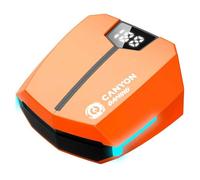 Canyon Doublebee Gaming Headset GTWS-2 - Orange Wireless Bluetooth Headphones with Charging Case - Long-Lasting, Fast Charge, Touch Control Earbuds