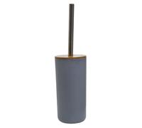 Canyon Grey Toilet Brush & Holder Sleek Bamboo Toilet Bathroom Cleaner Tool Set