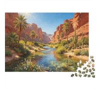 Canyon Landscape Jigsaw Puzzle 1000 Piece Jigsaw Puzzle River View for Adults Paper Stress Relief Home Decor 70x50cm/1000pcs