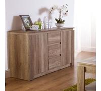 Canyon Large Sideboard Natural 2 Doors 4 Shelves 3 Drawers
