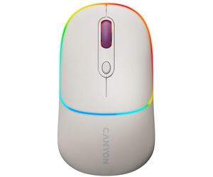 CANYON MW-22 2-in-1 RGB Wireless Mouse Beige