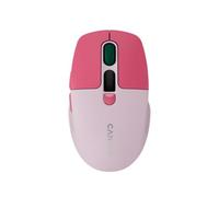 CANYON MW-26 Wireless Mouse, Dual Mode 2.4 GHz and Bluetooth, Silent Click, Battery LCD Display, Adjustable DPI up to 2400, USB C Rechargeable, Pink