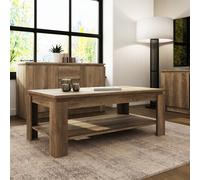 GFW Canyon Grey Oak Coffee Table - Size: 59 x 108 x 42cm - Wilko