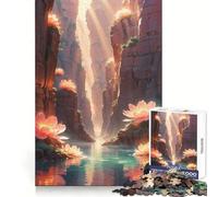 Canyon of The Sun Lotus 1000 Piece Jigsaws for Adults Puzzle Boost Memory Leisure Escape Quality Cut Heartfelt Gift (38x26cm)