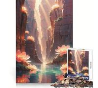 Canyon of The Sun Lotus Jigsaw Puzzles for Adults 1000 Piece Sharp Memory Quiet Recreation Neat Edges Birthday Present (50x75cm)
