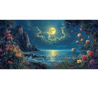Canyon River Diamond Painting Kits for Adults & Kids, 5D Full Drill Round Diamond Art Craft, DIY Gem Art Painting by Numbers for Home Wall Decor, Beginner Friendly, Stress Relief Gift 80 x 160cm A-416