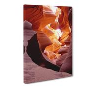 Canyon Sandstone No.4 Canvas Print | Gallery Wrapped 30mm Frame Wall Art | 20x14 inches | Ready to Hang | Modern Landscape Picture | Living Room Bedroom Lounge Office