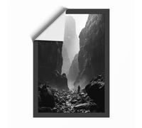 Canyon Solitude Minimalist Unframed Wall Art Print A4 (29.7×21cm), Wall Decor for Living Room, Bedroom, Office & Home, Art Gift