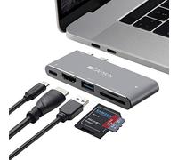 Canyon Hub DS-5 5in1 Thunderbolt 3 4k Space Grey, Grey