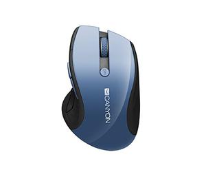 Canyon Wireless mouse 2.4GHz with blue LED Sensor -Compatible with Windows/Mac OSX- Blue